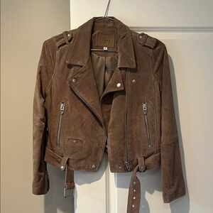 Blank NYC Suede Moto Leather Jacket